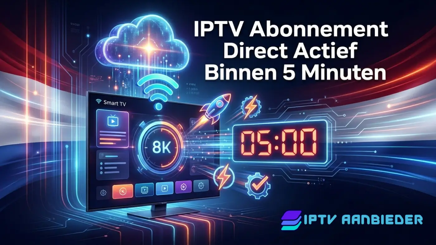 IPTV Abonnement Direct Actief Binnen 5 Minuten IPTV Abonnement Direct Actief 2026